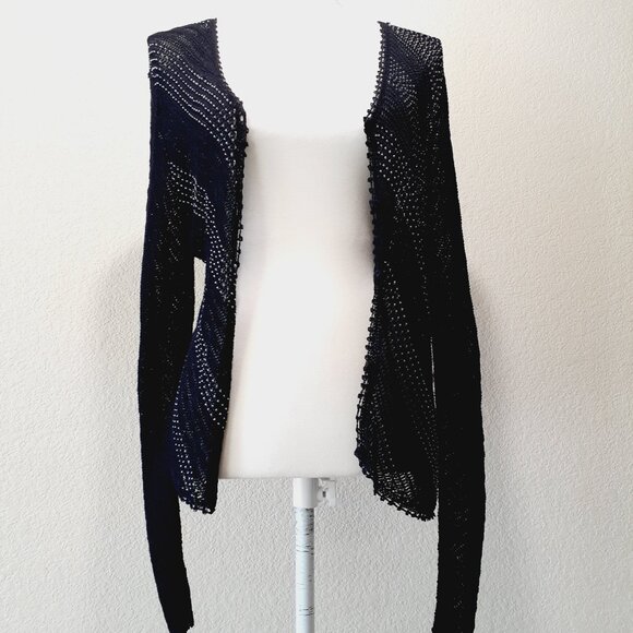 Papell Boutique Crochet Beaded Cardigan NWT - Picture 7 of 16